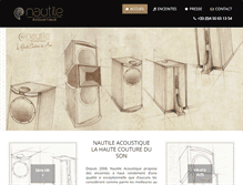 Tablet Screenshot of nautile-acoustique.com